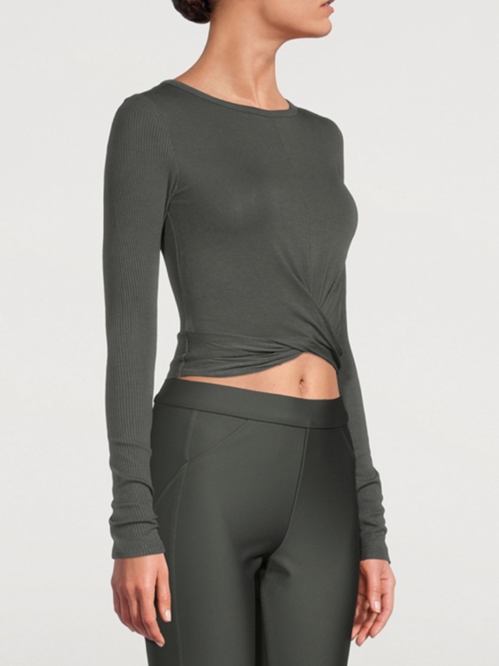 Alo Cover Wrap Long-Sleeve T-Shirt - Picture 4 of 10